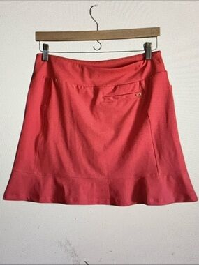 Tail Coral-Pink A-Line Skort with Flounce Hem